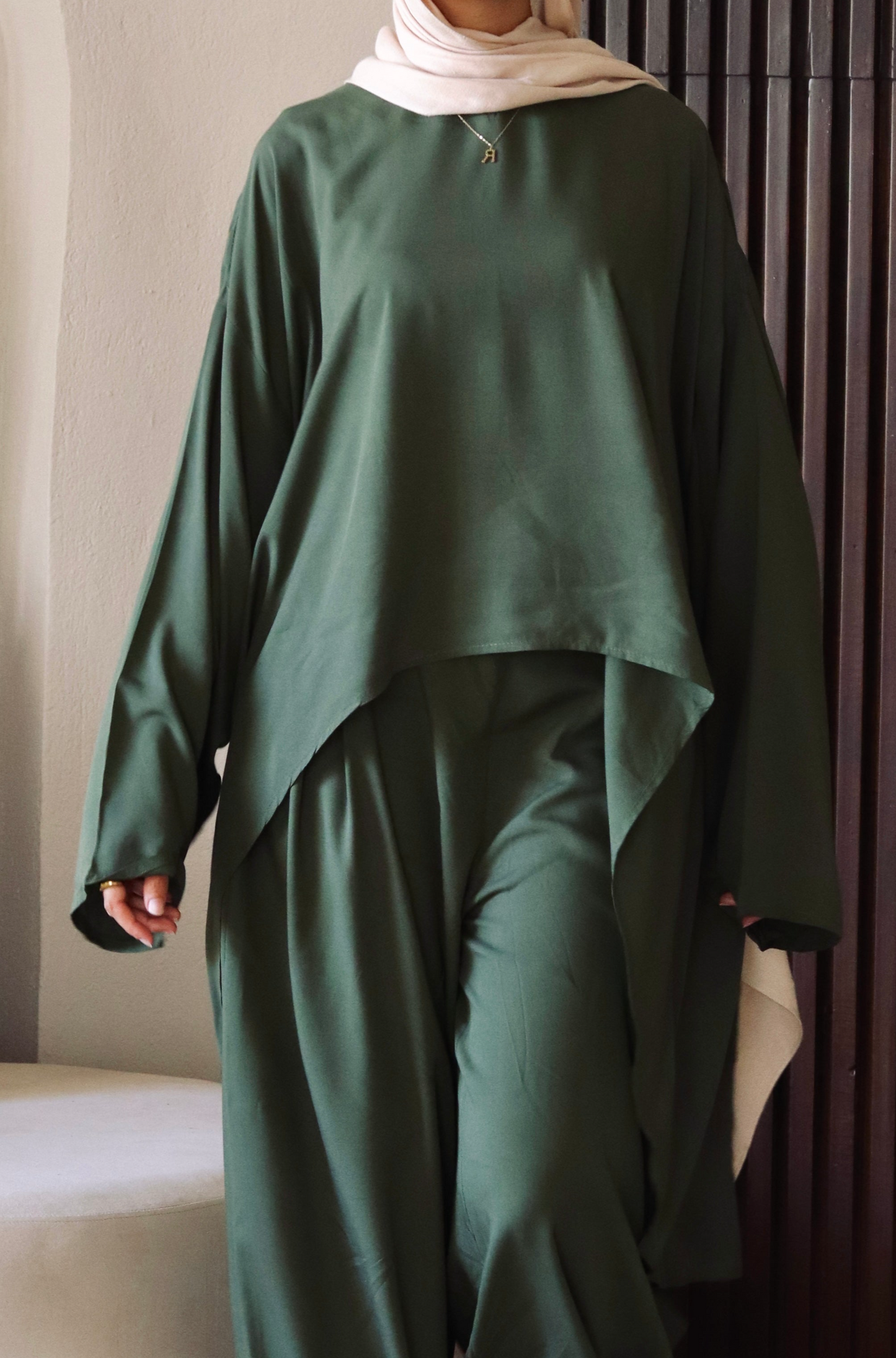 Liliana Blouse In Olive-Green