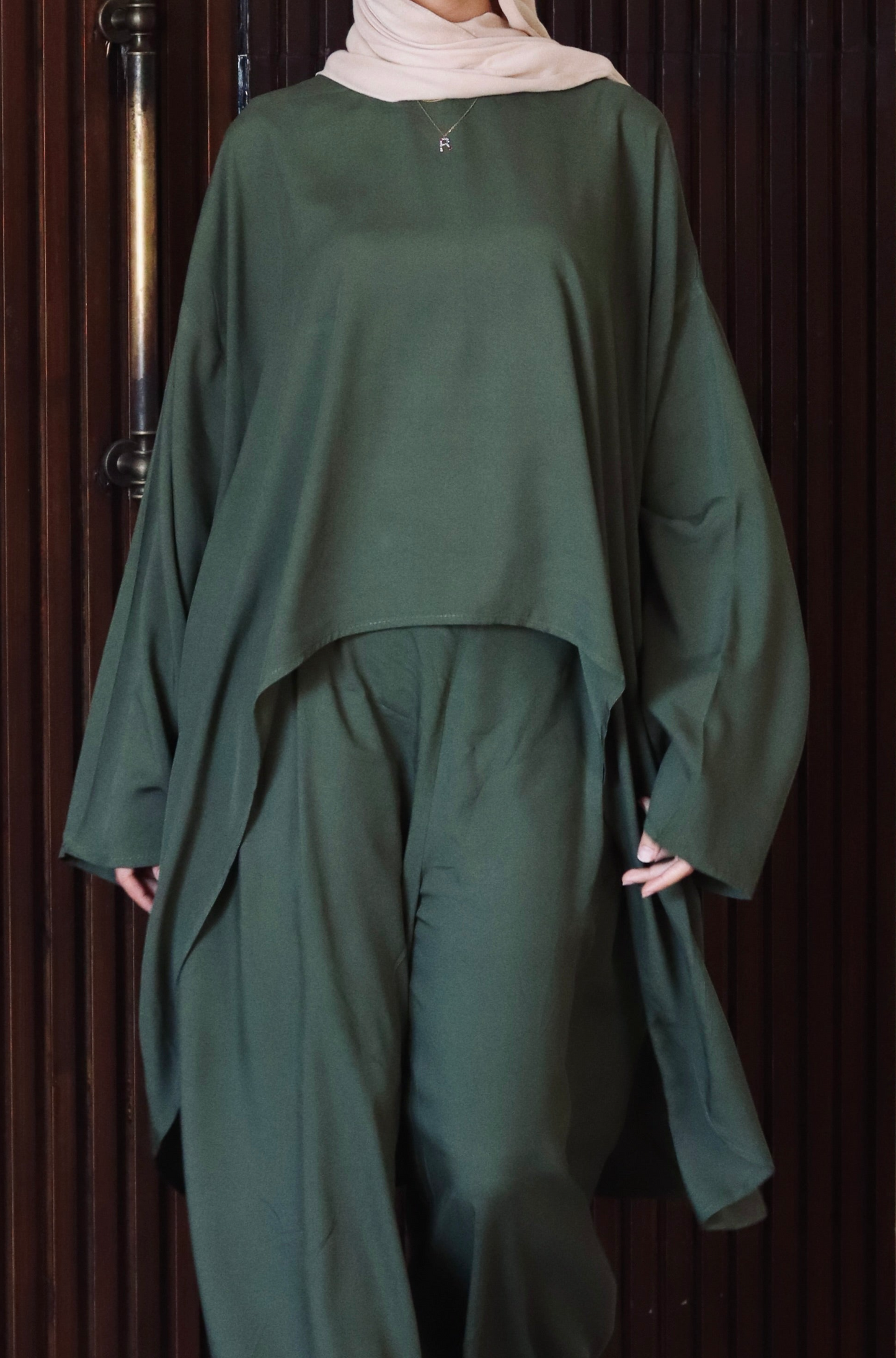 Liliana Blouse In Olive-Green