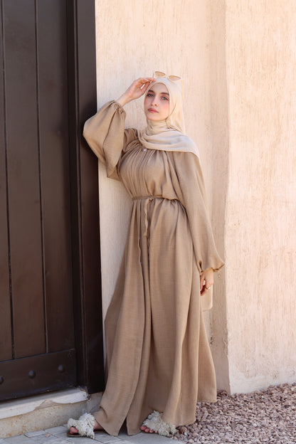 Nivra Dress In Dark-Beige