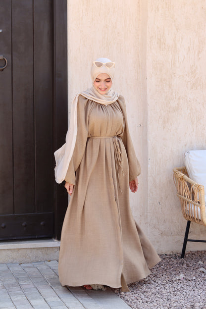 Nivra Dress In Dark-Beige