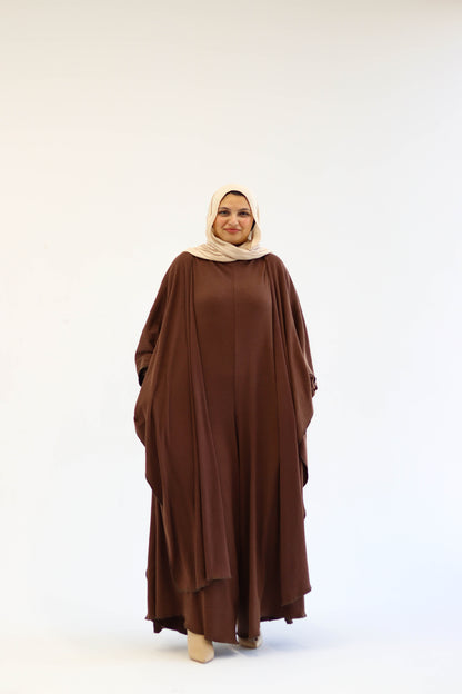 Asiia Set|Cape|Jumpsuit In Brown