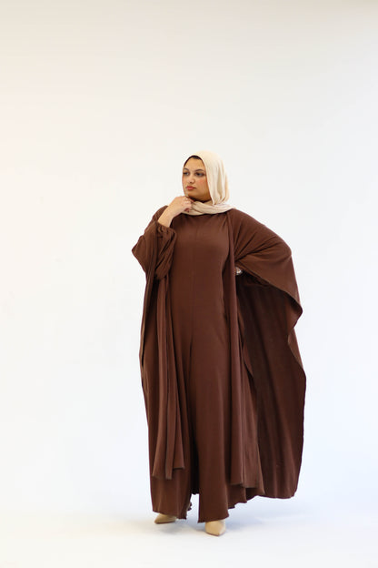 Asiia Set|Cape|Jumpsuit In Brown