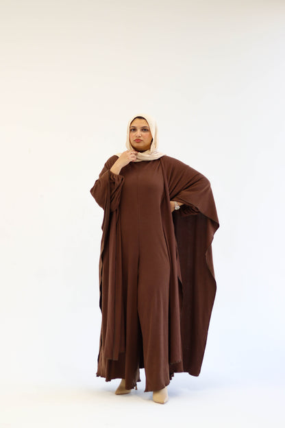 Asiia Set|Cape|Jumpsuit In Brown