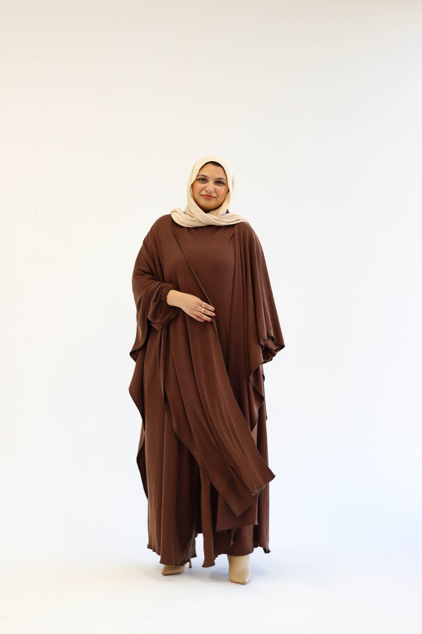 Asiia Set|Cape|Jumpsuit In Brown