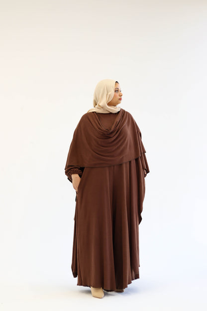 Asiia Set|Cape|Jumpsuit In Brown