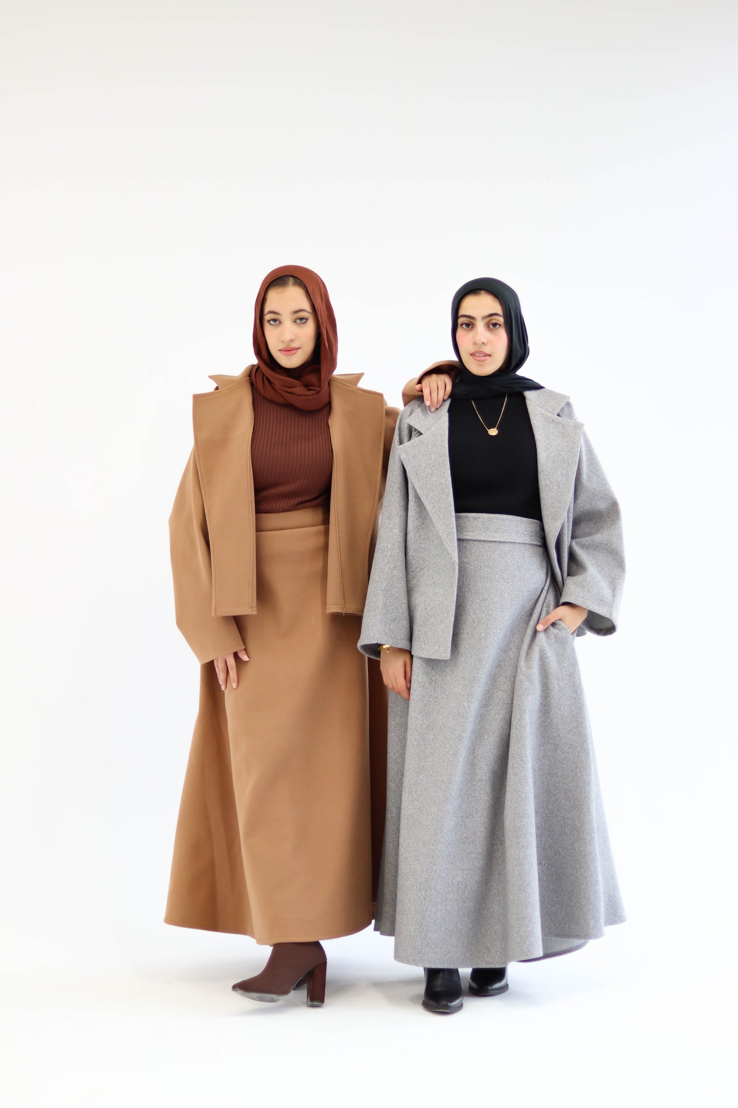 Tianna Coat|Skirt In Cafe