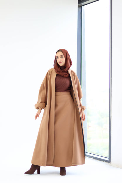 Tianna Coat|Skirt In Cafe