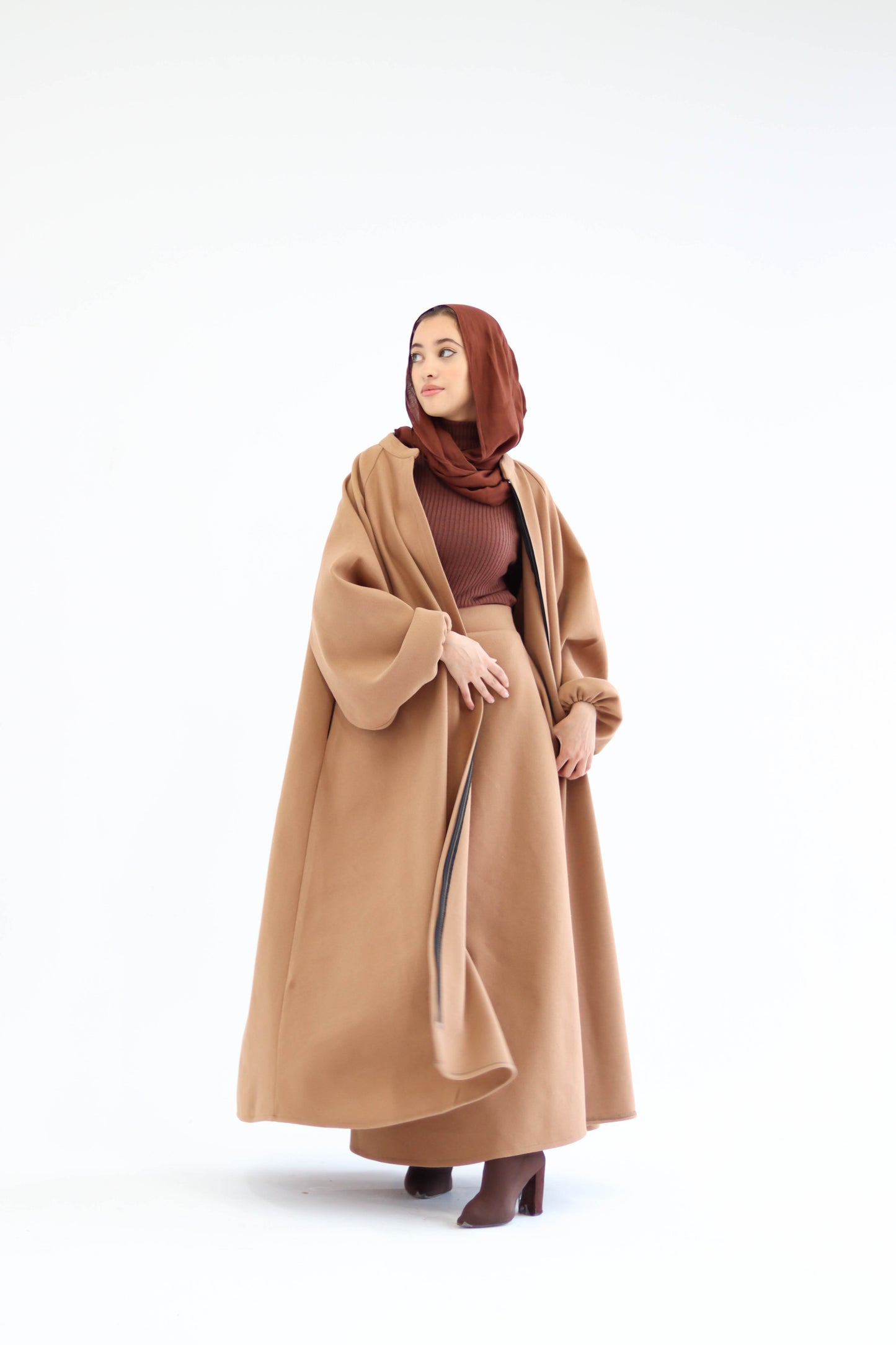 Tianna Coat|Skirt In Cafe