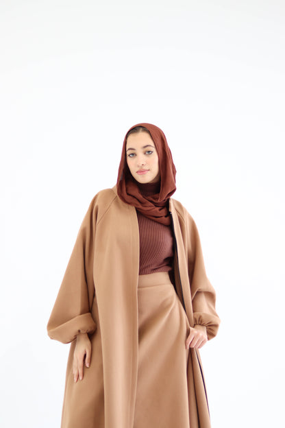 Tianna Coat|Skirt In Cafe