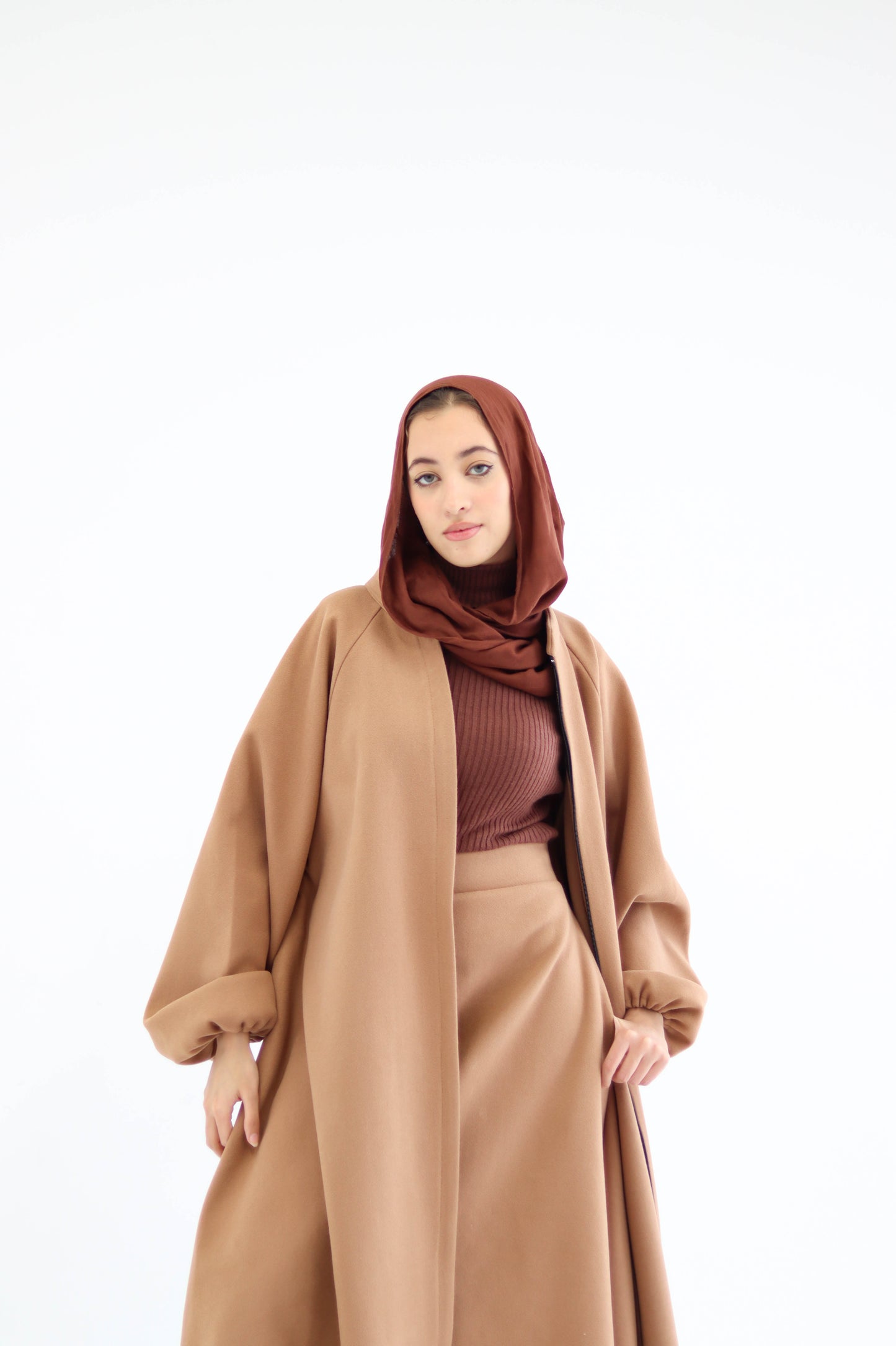 Tianna Coat|Skirt In Cafe