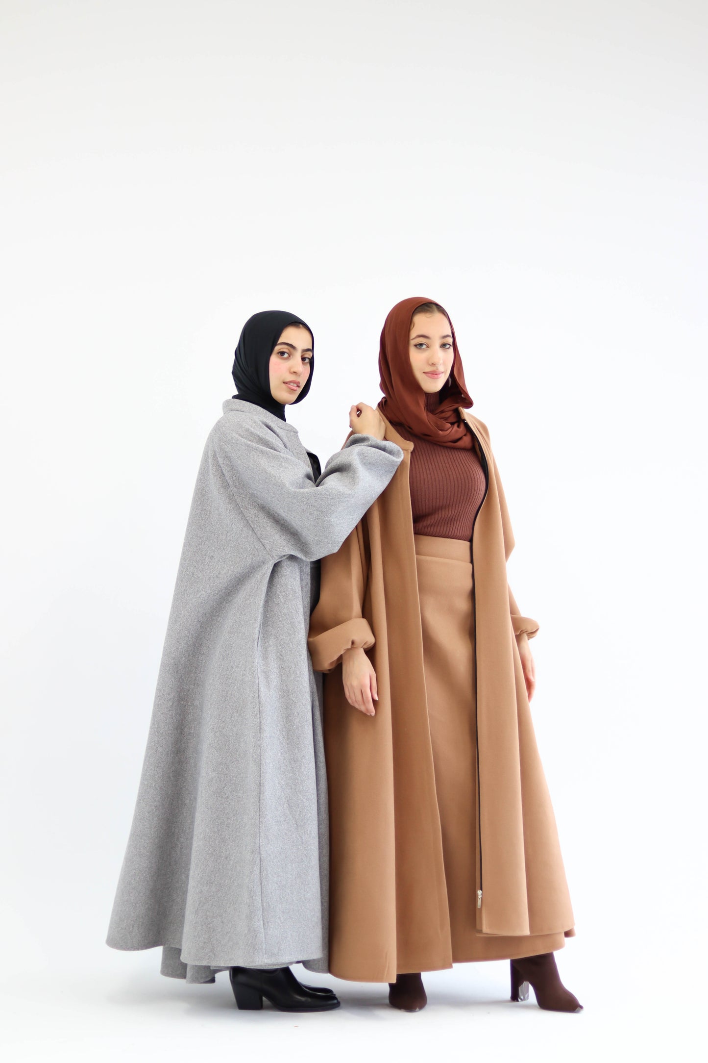 Tianna Coat|Skirt In Grey