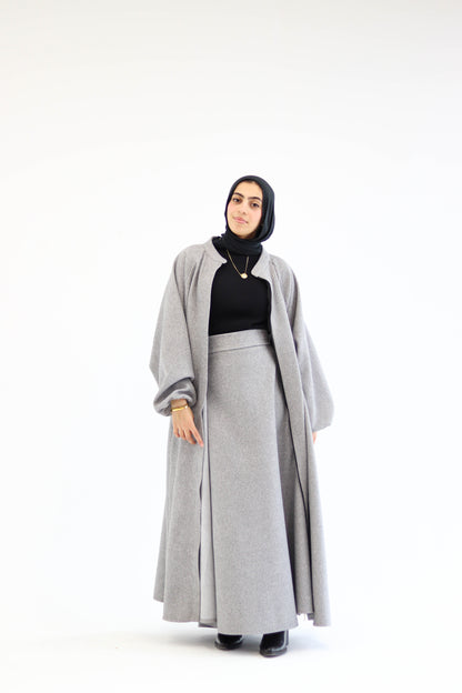 Tianna Coat|Skirt In Grey