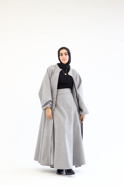 Tianna Coat|Skirt In Grey