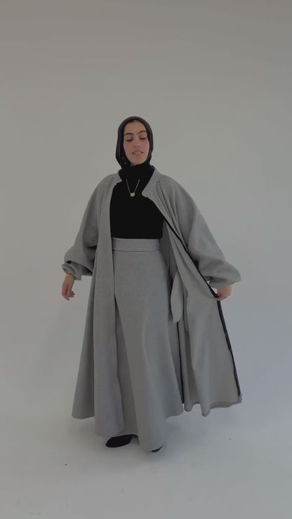 Tianna Coat|Skirt In Grey